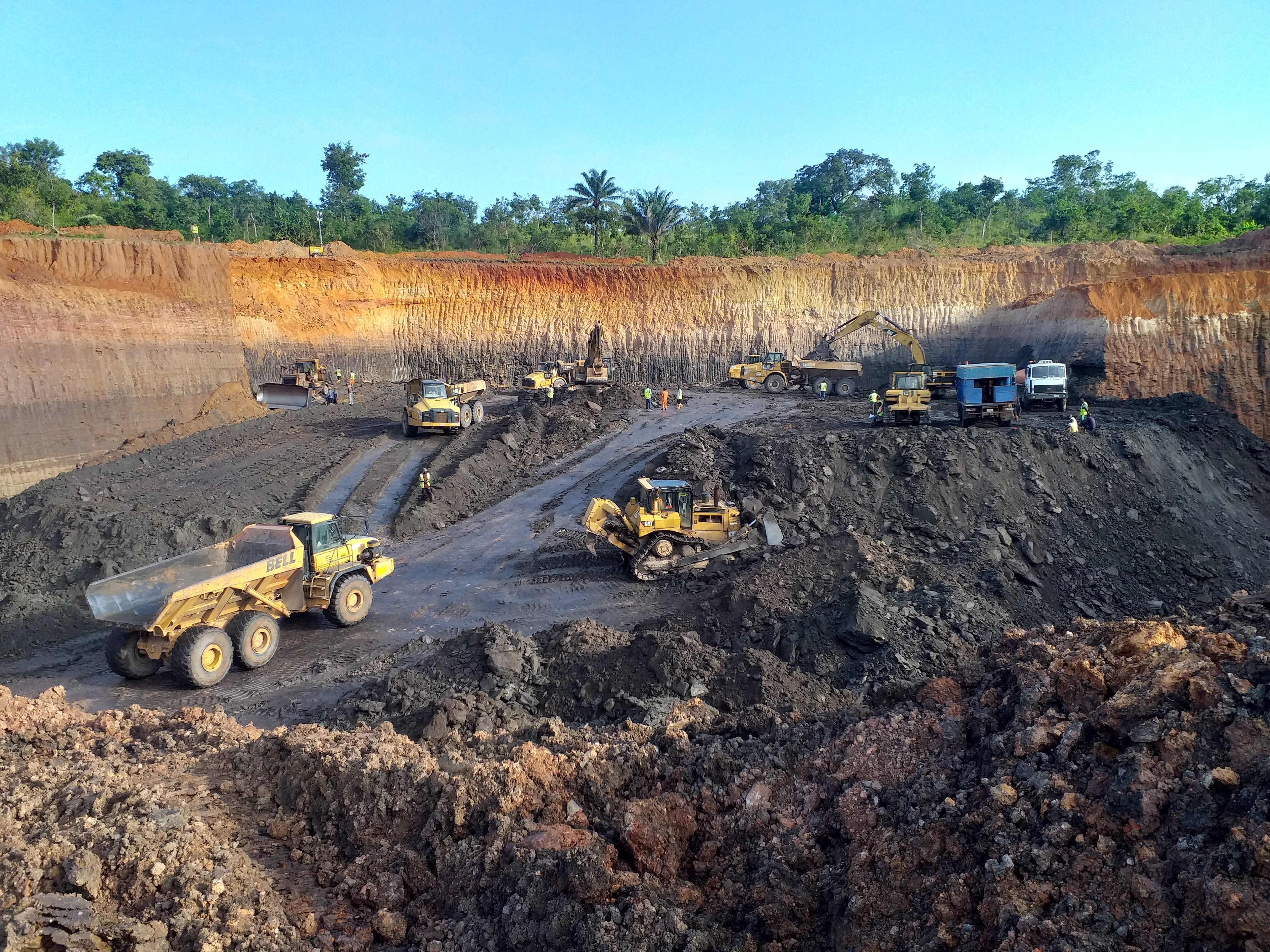 Active mining pit